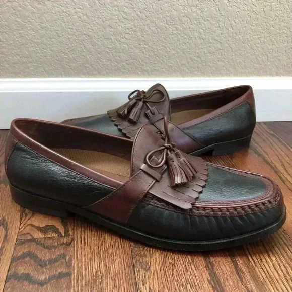 Johnston & Murphy Aragon Kiltie Tassel Loafter Men’s 13 M Black/Brown 20 0592